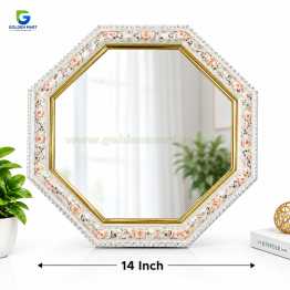 Golden Octagon Vintage Mirror